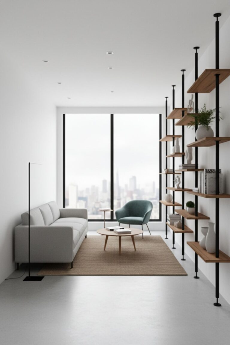 jak urządzić wąski salon w bloku — pomysły aranżacyjne