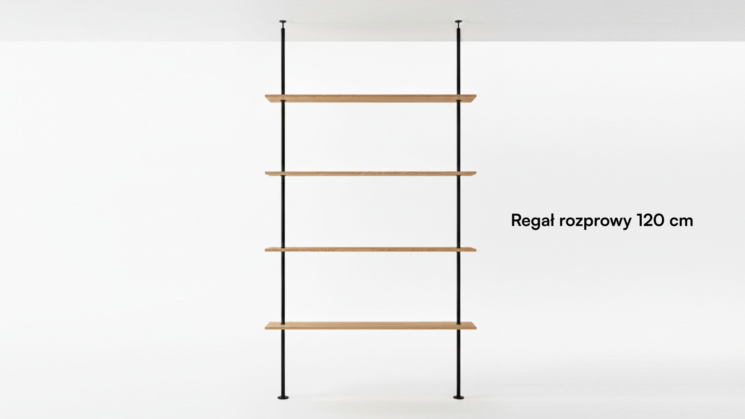 Regał rozporowy 120 cm - nowy wymiar naszej kolekcji - dag.studio