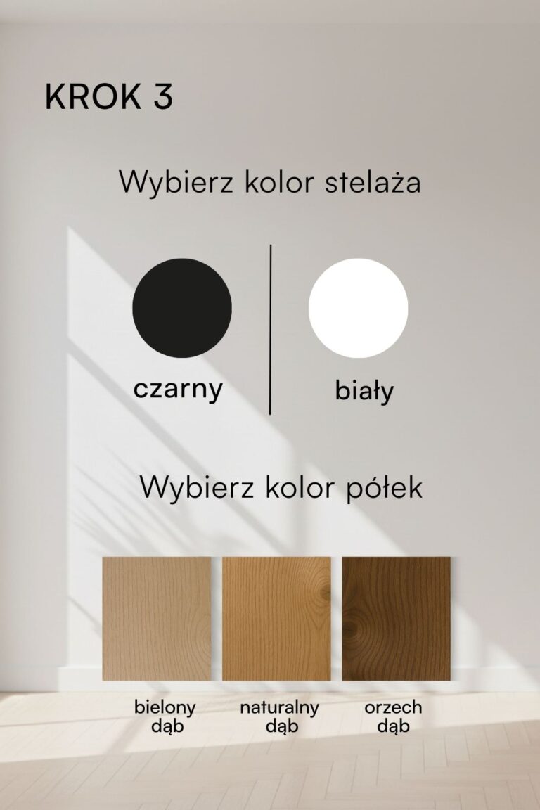 Wąski regał na książki na wymiar dopasowany do małej wnęki.