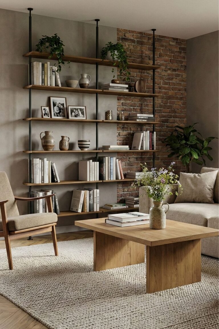 Imponująca domowa biblioteczka na całej ścianie, czyli pojemny regał na książki wykonany na wymiar.