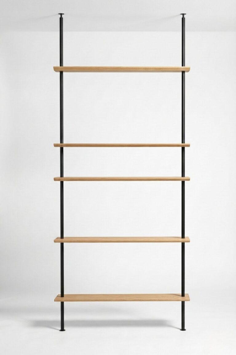 Nowoczesny regał designerski na wymiar wykonany z wysokiej jakości materiałów